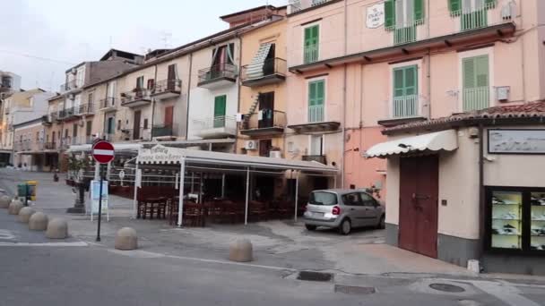 Tropea - Panoramica del borgo da Largo Villetta all'alba — Vídeos de Stock