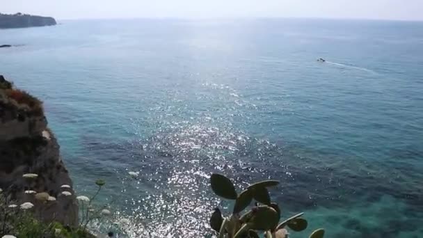Tropea - Panoramica del mare dal Belvedere dell'Isola — Stock videók