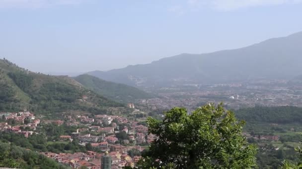 Pellezzano Kampania Włochy Czerwca 2021 Przegląd Wioski Ogrodu Pustelni Ducha — Wideo stockowe