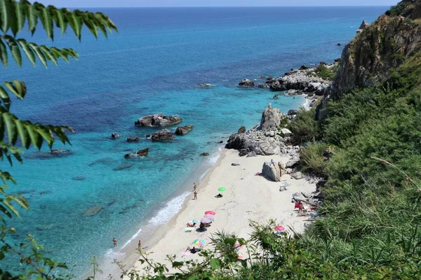 Parghelia Kalabrien Italien Juni 2021 Küstenpanorama Von Der Treppe Die — Stockfoto