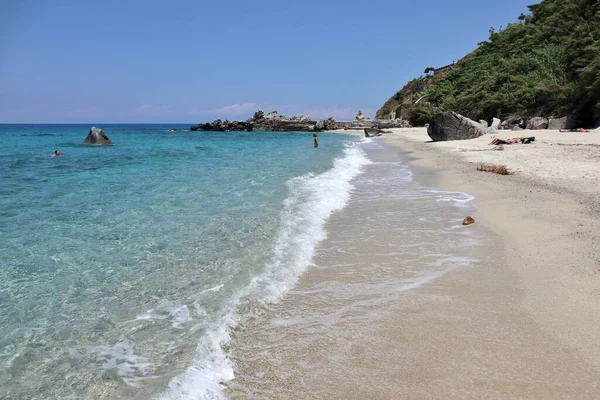 Parghelia Calabria Talya Haziran 2021 Kıyıdan Michelino Plajı — Stok fotoğraf