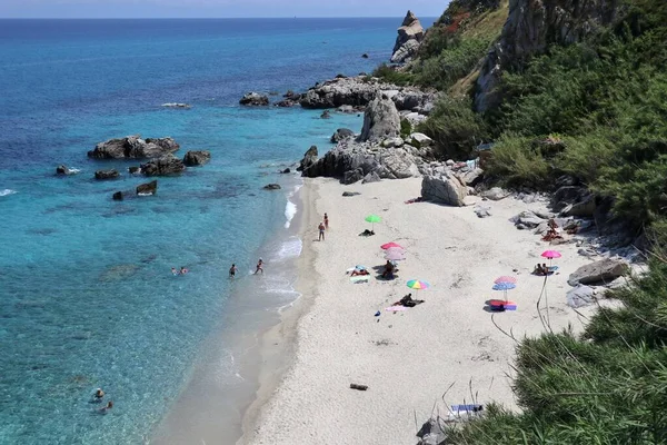 Parghelia Calabria Italy June 2021 Panorama Coast Staircase Descends Belvedere — Stock Photo, Image