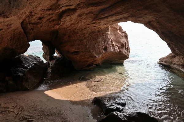 Tropea Calábria Itália Junho 2021 Interior Caverna Praia Marina Dell — Fotografia de Stock