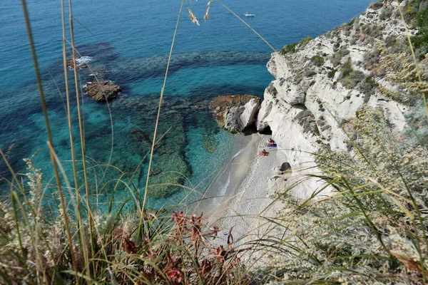 Tropea Calabre Italie Juin 2021 Petite Plage Marina Dell Isola — Photo