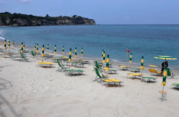 Tropea Kalabrien Italien Juni 2021 Strand Mare Grande Von Der — Stockfoto