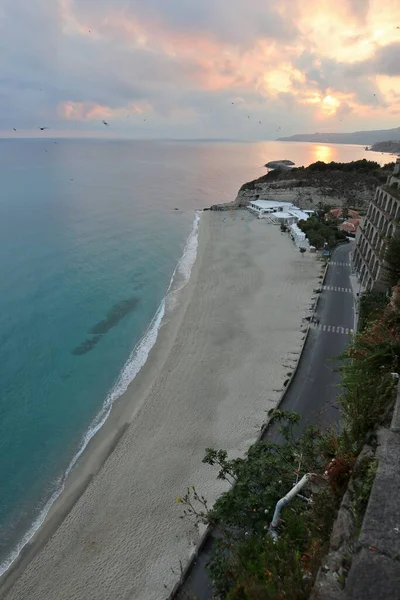 Tropea Calabria Talya Haziran 2021 Rotonda Plajı Veya Roccette Plajı — Stok fotoğraf