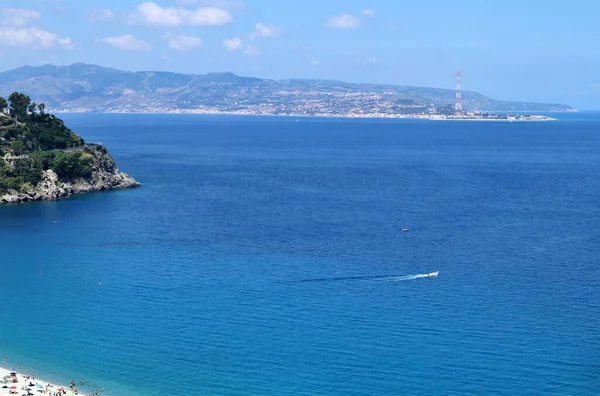 Scilla Calabria Italy June 2021 View Strait Messina Panoramica — Stock Photo, Image