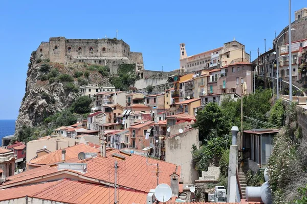 Scilla Calabria Ιταλία Ιουνίου 2021 Glimpse Του Χωριού Από Την — Φωτογραφία Αρχείου