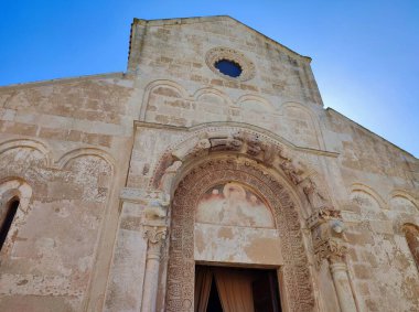 Casalabate, Campania, İtalya 18 Eylül 2025: Santa Maria di Cerrate Manastırı 12. yüzyılda Normanlar tarafından kuruldu