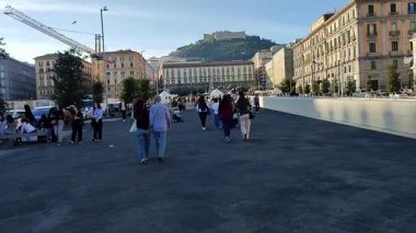 Napoli, Campania, İtalya 1 Kasım 2025: Chocoland, The Land of the Gourmet, Piazza Municipio 'daki Napoli' de düzenlenen büyük çikolata ve şeker fuarı