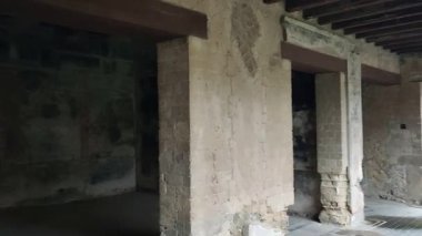 Herculaneum, Campania, İtalya 22 Kasım 2025: M.S. 79 yılında Vesuvius 'un patlaması sonucu gömülen antik Herculaneum şehri