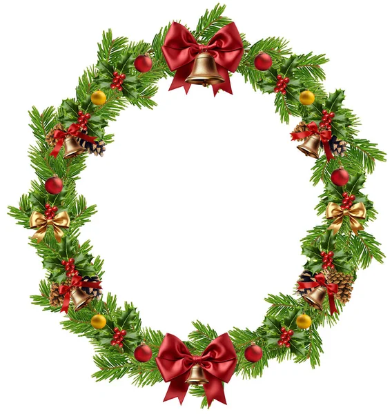 Noel çelengi - bölüm şeffaf veya beyaz arkaplanda izole