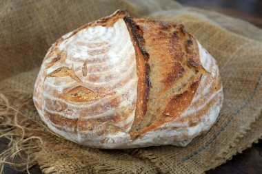 Ekşi ekmek, fırından yeni çıkmış, çıtır çıtır, dumanlı bir üst ve başlangıç noktası.