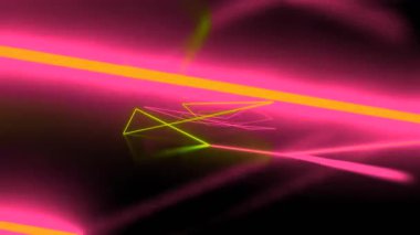 VJ LOOP NEON Tüneli Soyut Arkaplan Videosu