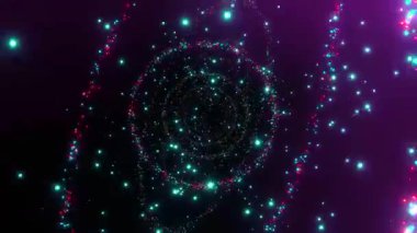 VJ LOOP NEON Tüneli Soyut Arkaplan Videosu