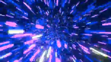 VJ LOOP NEON Tüneli Soyut Arkaplan Videosu