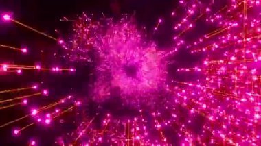 Vj Döngü Neonunun Görüntüleme Arkaplanı