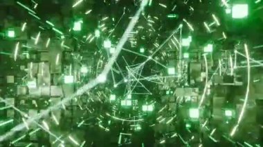 Vj Döngü Neonunun Görüntüleme Arkaplanı