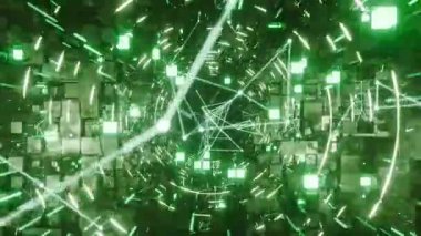 Vj Döngü Neonunun Görüntüleme Arkaplanı