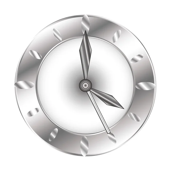 Relógio elegante com uma seta de metal — Vetor de Stock