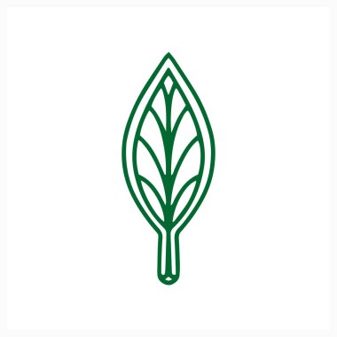 Karalama yaprağı simgesi beyaza izole edilmiş. Taslak vektör stok çizimi. EPS 10