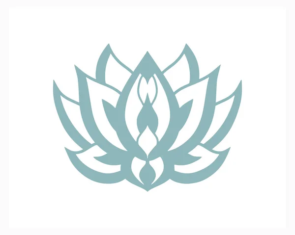 Nilüfer çiçeği karalama ikonu beyaza izole edilmiş. Çiçek boyama rehberi. Taslak vektör stok çizimi. EPS 10