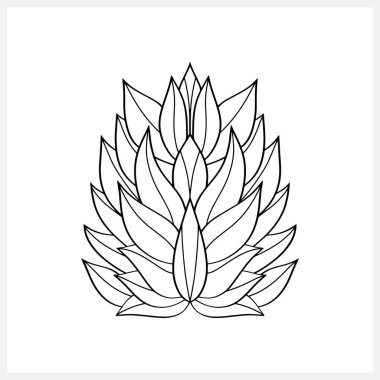 Karalama yaprağı beyaza izole edilmiş. Boyama rehberi, Sketch vektör stok çizimi. EPS 10