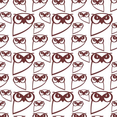 Doodle baykuşu beyazı izole etti. Hayvan çizgisi sanatı. Taslak vektör stok çizimi. EPS 10