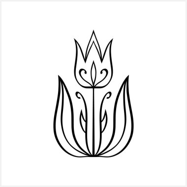 Soyut çiçek boyama sayfası kitap koleksiyonu. Taslak simgesi beyaza izole edildi. Doodle vektör stok çizimi. EPS 10