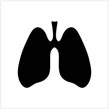 İnsan akciğer kalıbı. İç organları. Vektör hisse senedi çizimi. EPS 10