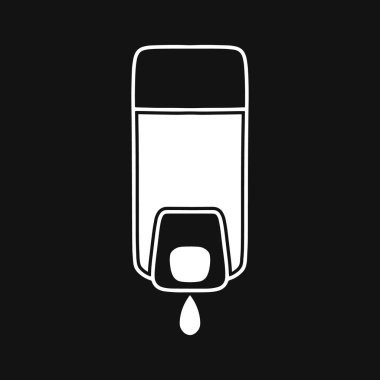 Karalama sabun ikonu. Vektör hisse senedi çizimi. EPS 10