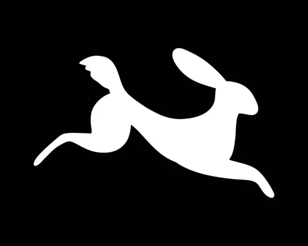 Значок Кролика Каракуля Векторная Стоковая Иллюстрация Eps — стоковый вектор