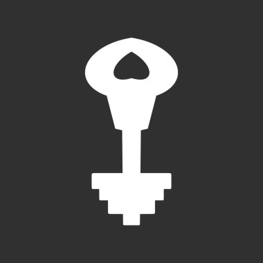 Doodle key icon. Hand drawn art line. Sketch vector stock illustration. EPS 10