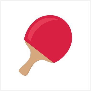 Stencil spor unsuru beyaza izole edildi. Ping pong oynayın. Vektör hisse senedi çizimi. EPS 10