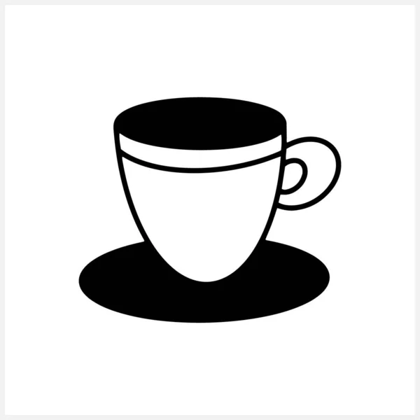 Doodle Tasse Café Isolé Sur Blanc Illustration Vectorielle Spe — Image vectorielle