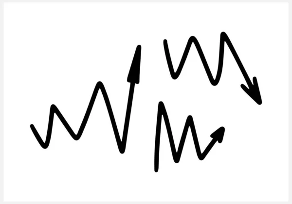 Doodle Seta Definir Ícone Isolado Branco Linha Arte Desenhada Mão —  Vetores de Stock