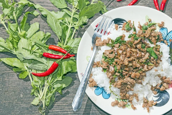 Thailändische scharfe Speisen — Stockfoto