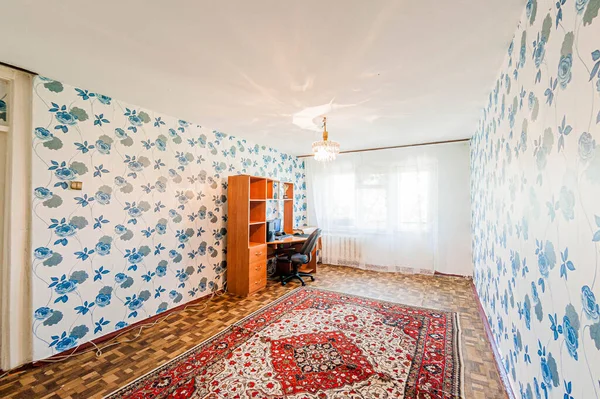 Rusland Moskou April 2020 Appartement Binnenkamer Armoedig Oud Slordig Niet — Stockfoto