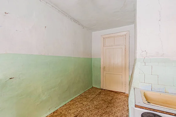 Russia Moscow April 2020 Interior Room Apartment Shabby Old Sloppy — Stock Photo, Image