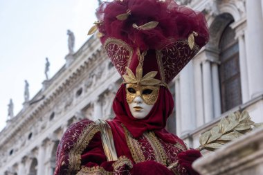 Venedik, İtalya - Ocak 06, 2016: Karnaval maskesi