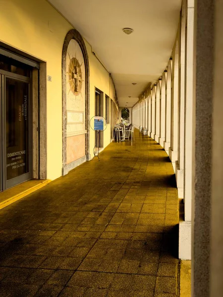 Tresigallo, Ferrara, Emilia Romagna, İtalya 'daki eski bina.