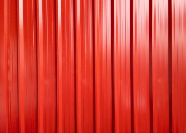 Yüzey kırmızı metalik kargo konteynırı nakliye ve taşıma için parlak