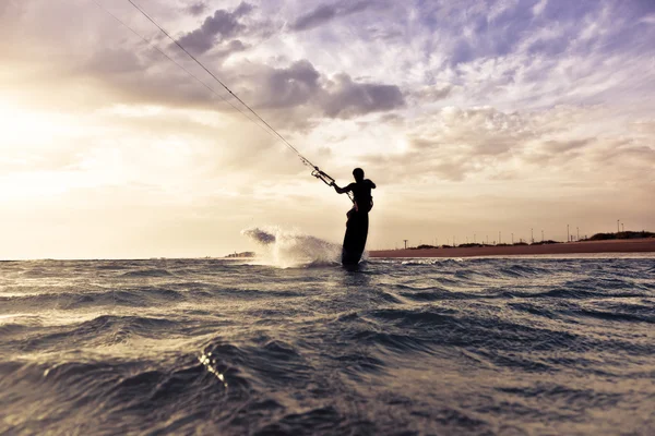 Kite Boarding in action — Stock Photo, Image