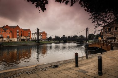 Exeter riverside ve köprü