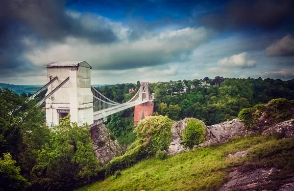 Clifton Bridge a Bristol — Foto Stock