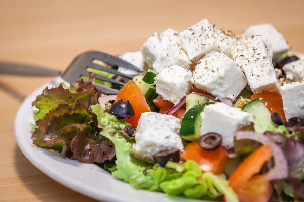 Griekse feta salade — Stockfoto