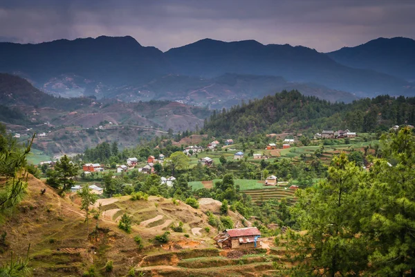 Krajobraz Nepalu — Zdjęcie stockowe