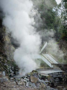 Furnas fumaroles ve Kaplıcalar
