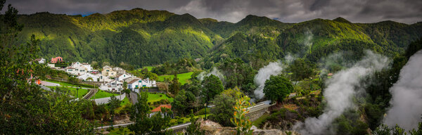 Furnas fumaroles pano