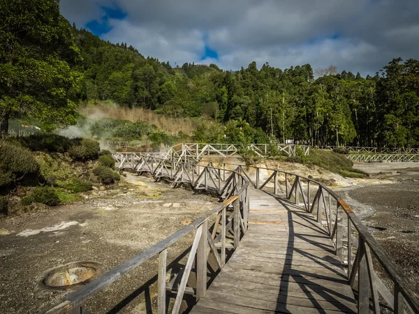 Furnas molas térmicas vulcânicas — Fotografia de Stock